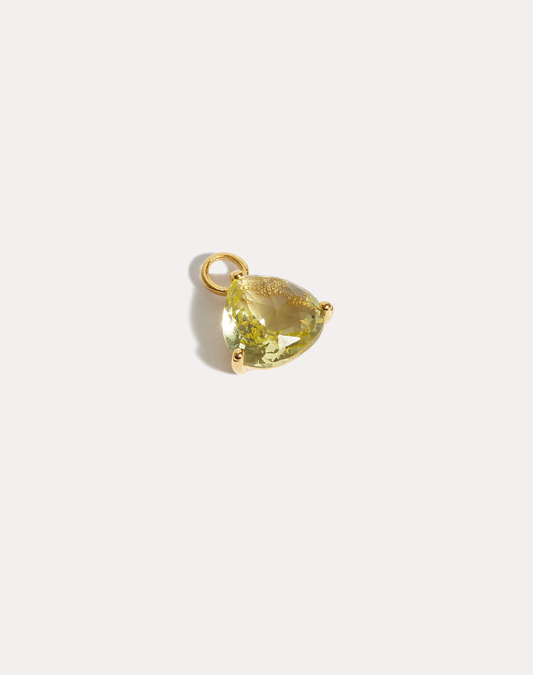 Citrine Earring Charm in Gold